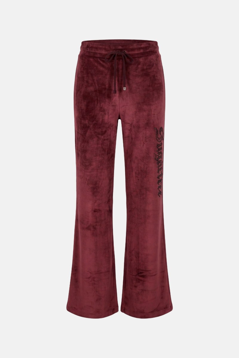 STRASS EMBELLISHED SUPER SOFT VELOUR PANTS-26831092-934