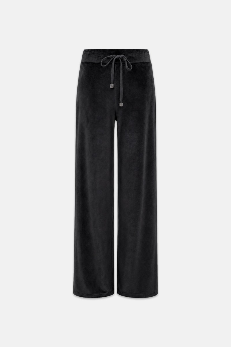 STRASS EMBELLISHED SUPER SOFT VELOUR PANTS-26831095-110