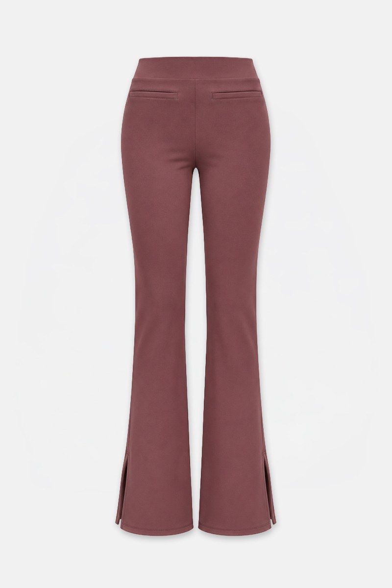 HIGH WAIST FLARED SPORTS LEGGINGS/PANTS-26831113-325