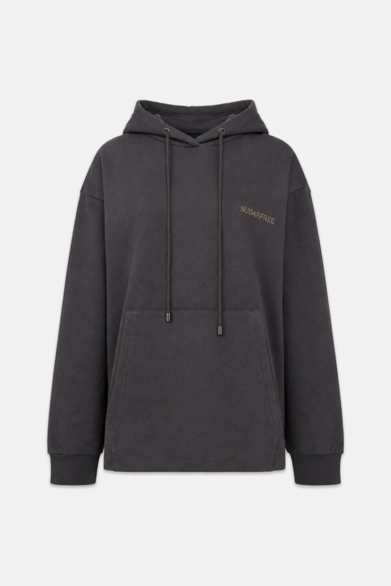 BASIC COTTON OVERSIZED HOODED SWEATSHIRT WITH INNER SOFT FLEECE FABRIC-26832028-110