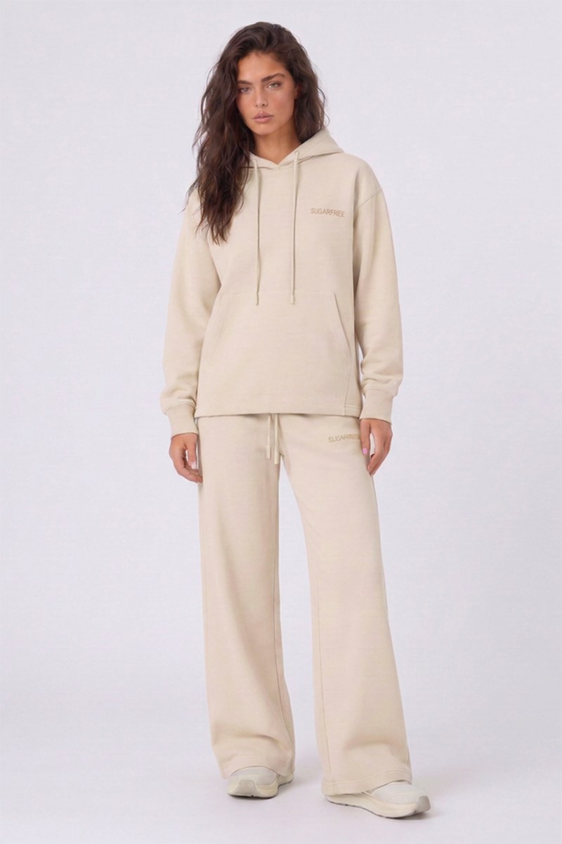 BASIC COTTON OVERSIZED HOODED SWEATSHIRT WITH INNER SOFT FLEECE FABRIC-26832028-929