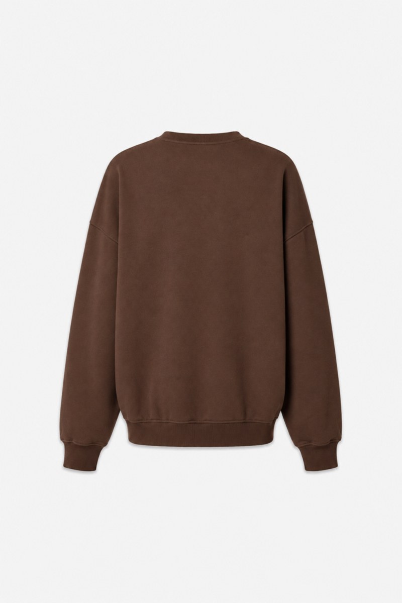 BASIC COTTON OVERSIZED SWEATSHIRT WITH INNER SOFT FLEECE FABRIC-26832029-332