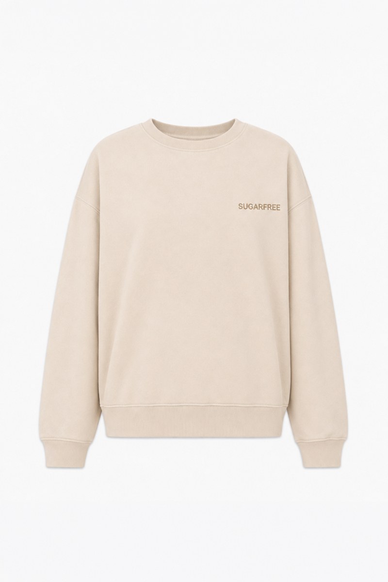BASIC COTTON OVERSIZED SWEATSHIRT WITH INNER SOFT FLEECE FABRIC-26832029-929