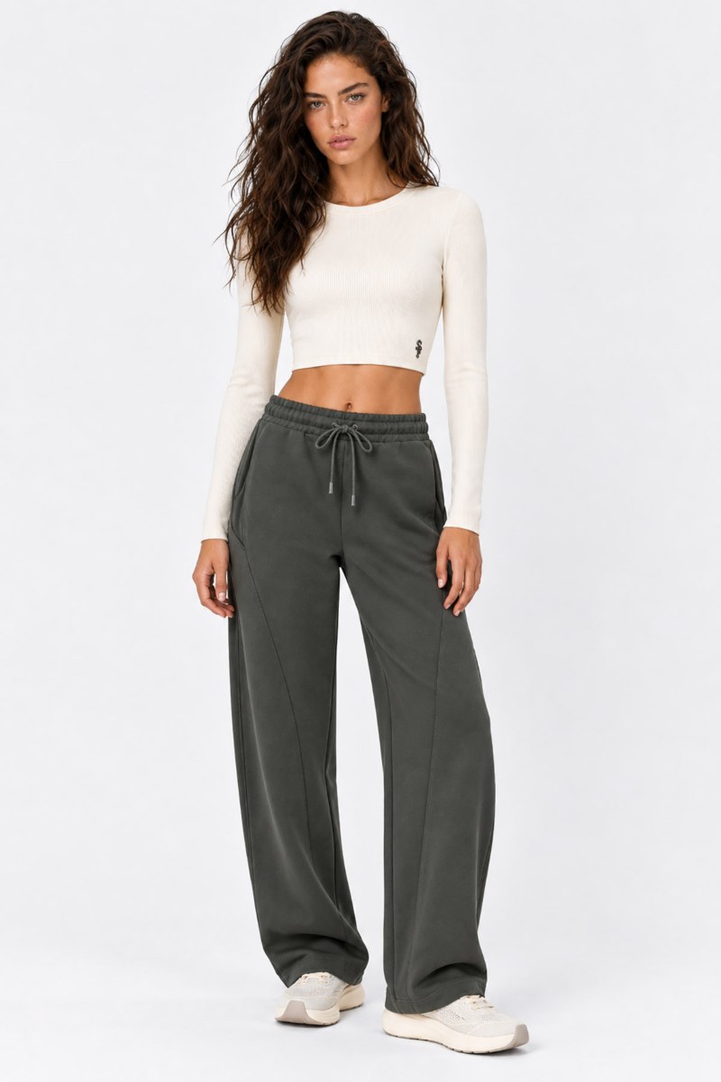 LONG SLEEVED BASIC RIBBED COTTON CROPPED TOP-26832043-102