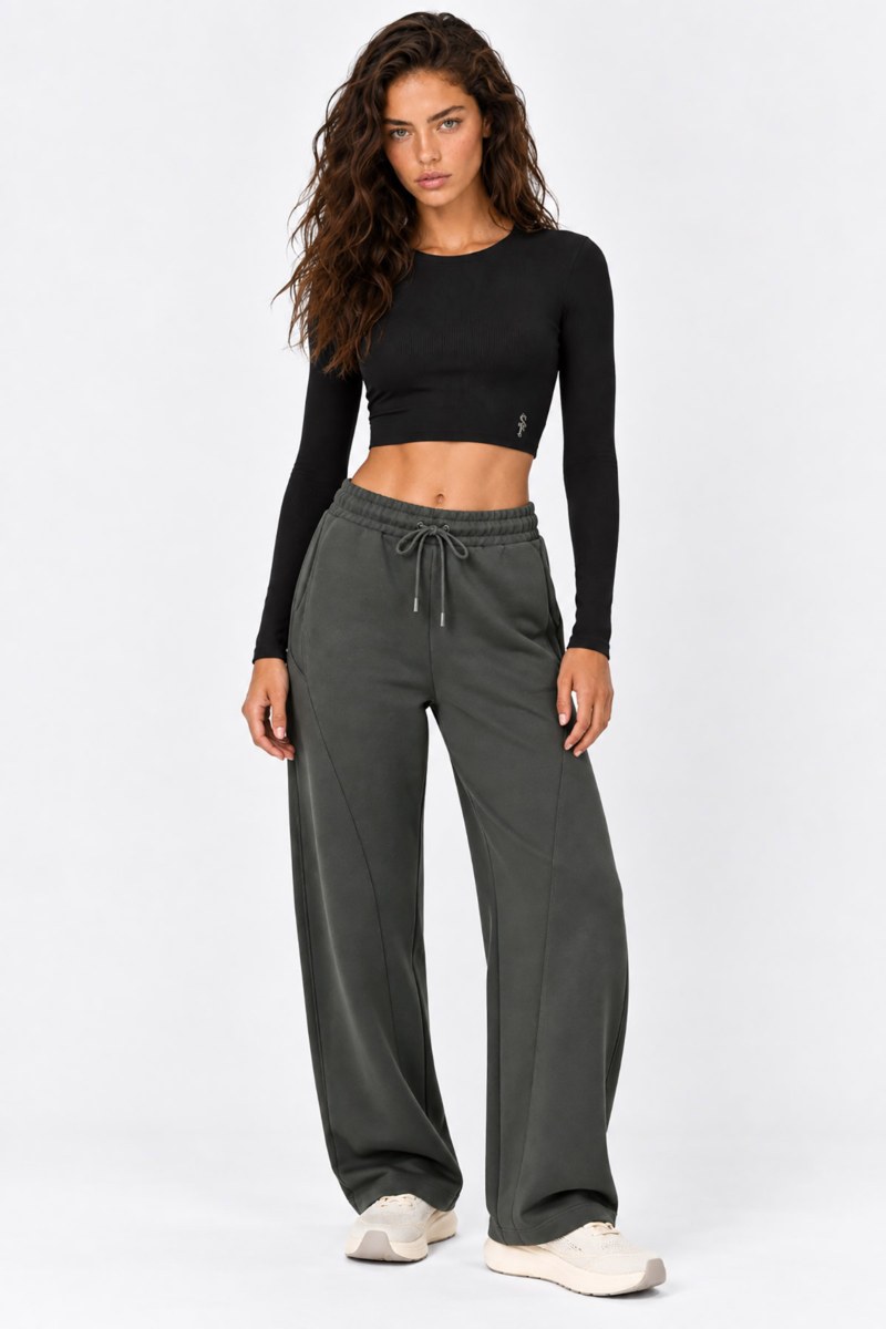 LONG SLEEVED BASIC RIBBED COTTON CROPPED TOP-26832043-110
