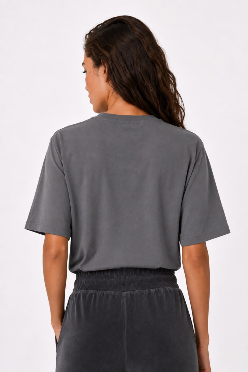 COTTON T-SHIRT WITH SPARKLING STRASS ON THE SHOULDERS-26832055-217