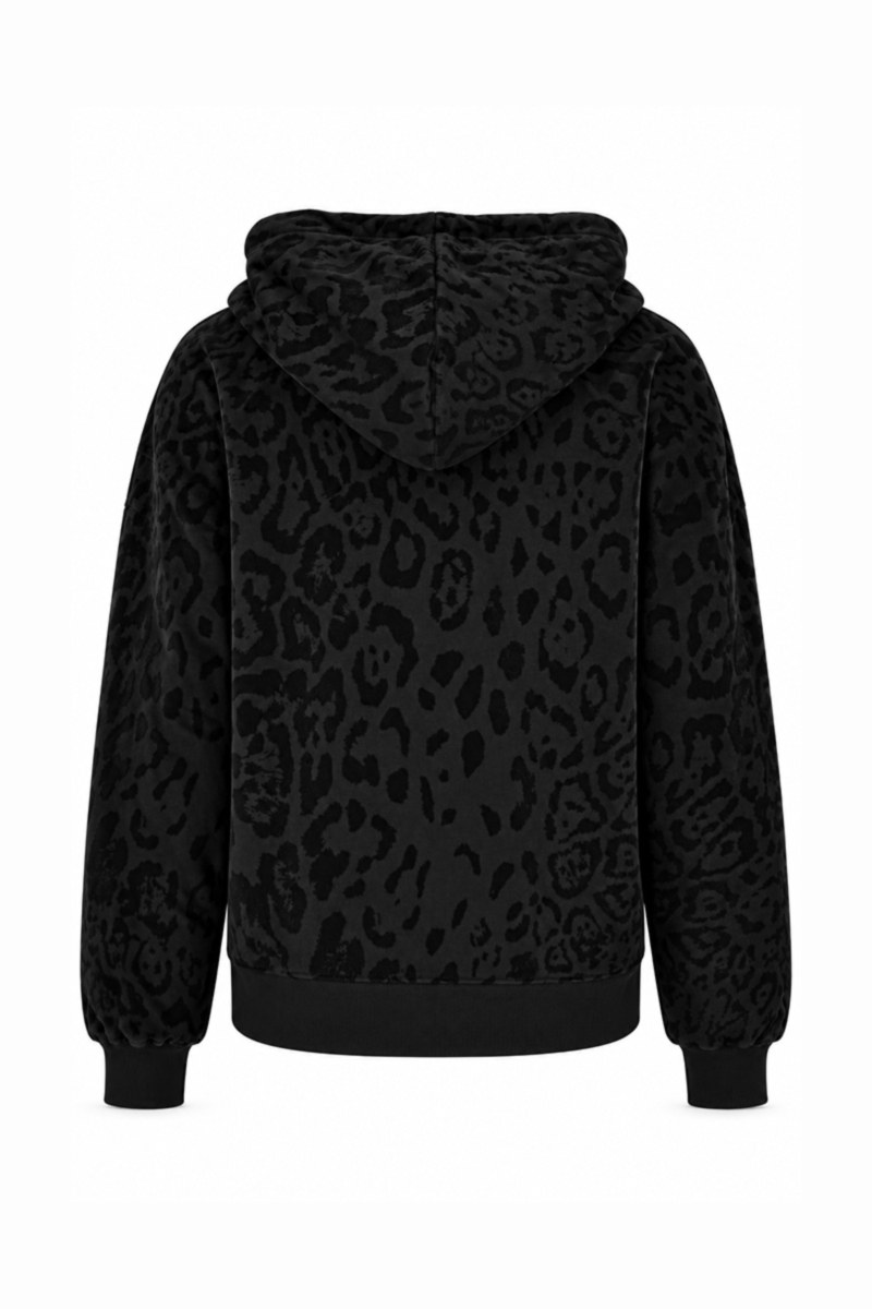 LEOPARD PRINTED OVERSIZED LONG-SLEEVED HOODIE SWEATSHIRT-26832141-110