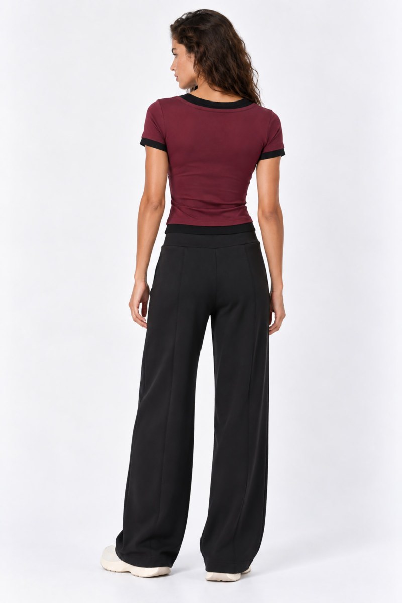 T-SHIRT WITH DOUBLE-FABRIC EFFECT-26832153-934