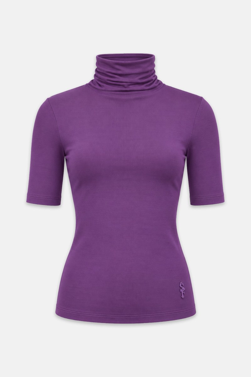 TURTLENECK SHORT-SLEEVED TOP-26832157-816