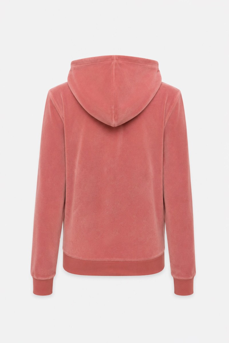 FASHION BASIC VELOUR HOODED JACKET-26833000-719