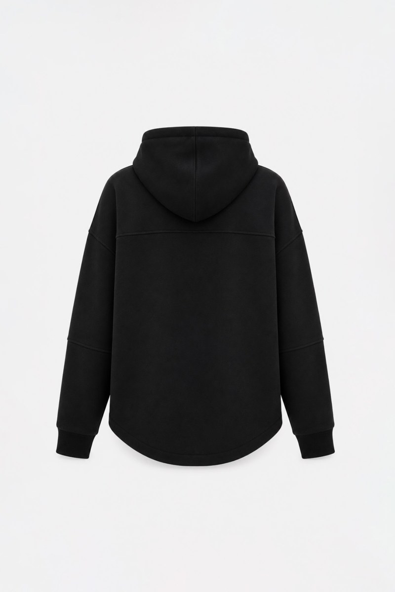 SOFT LIGHT TOUCH MONOCHROME HOODED JACKET-26833040-110