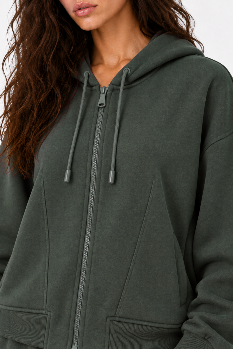 MONOCHROME COTTON HOODED JACKET-26833071-523