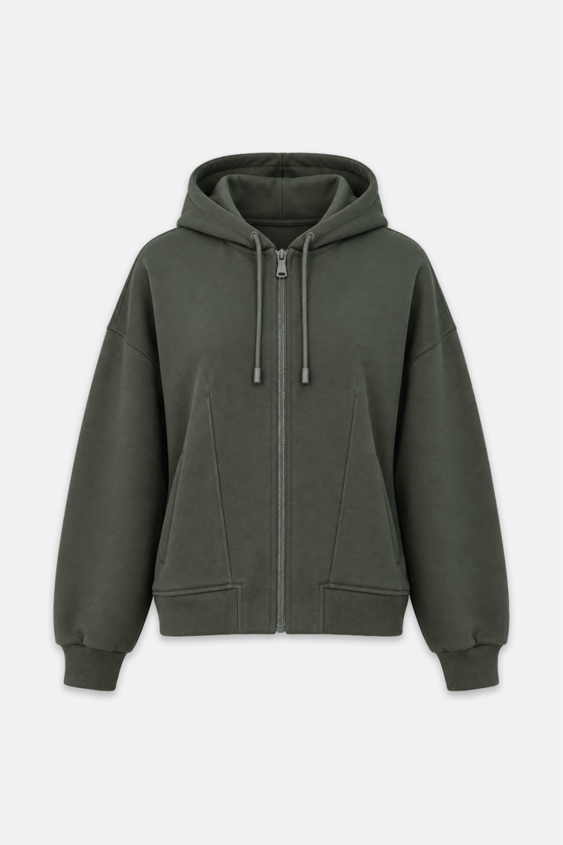 MONOCHROME COTTON HOODED JACKET-26833071-523
