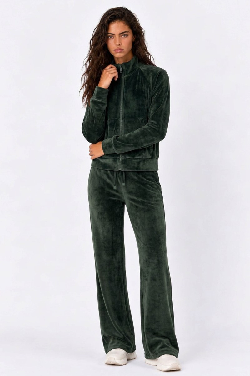 STRASS EMBELLISHED SUPER SOFT VELOUR JACKET-26833090-522
