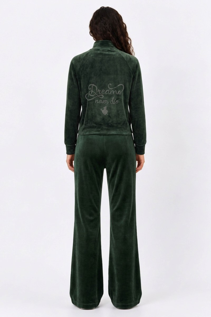 STRASS EMBELLISHED SUPER SOFT VELOUR JACKET-26833090-522