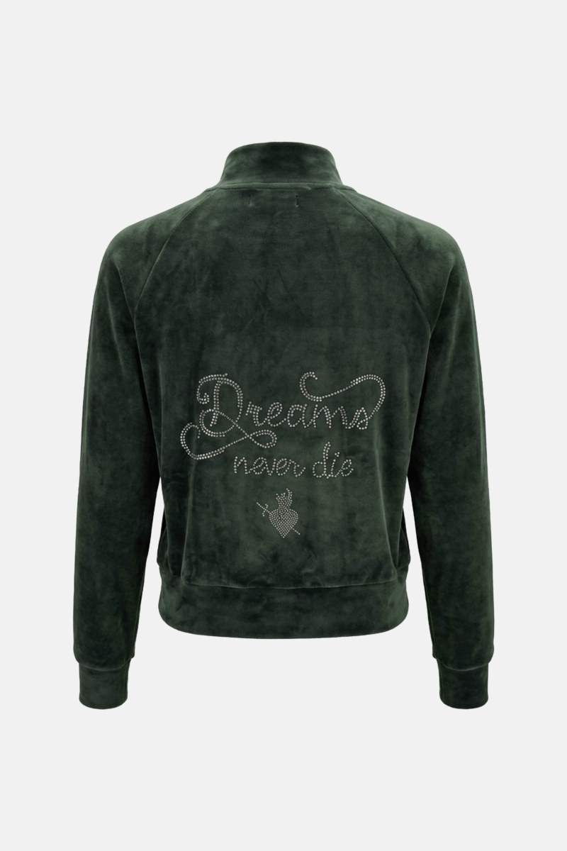 STRASS EMBELLISHED SUPER SOFT VELOUR JACKET-26833090-522