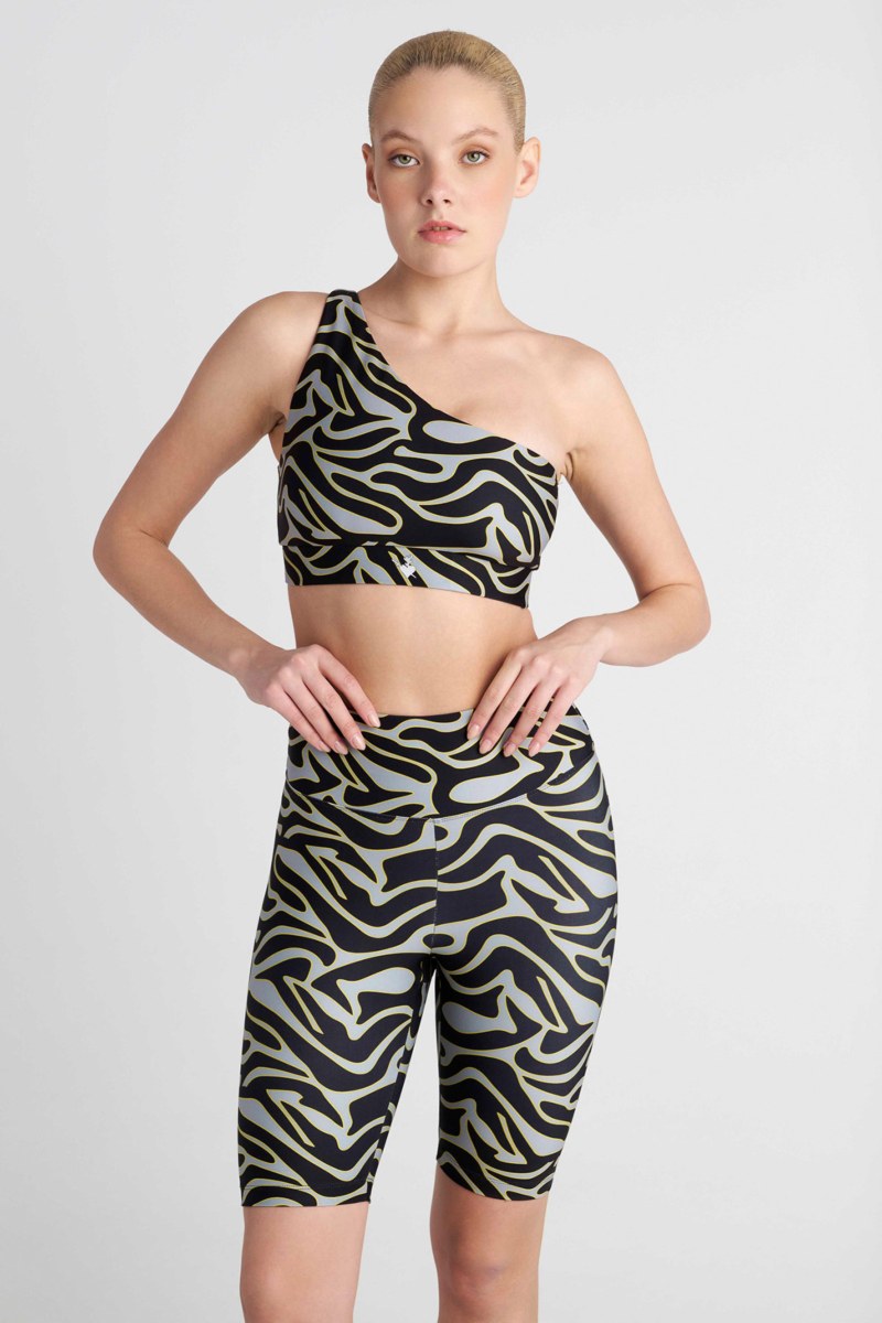 PRINTED ONE SHOULDER CROP TOP / SPORTS BRA-26842030-215