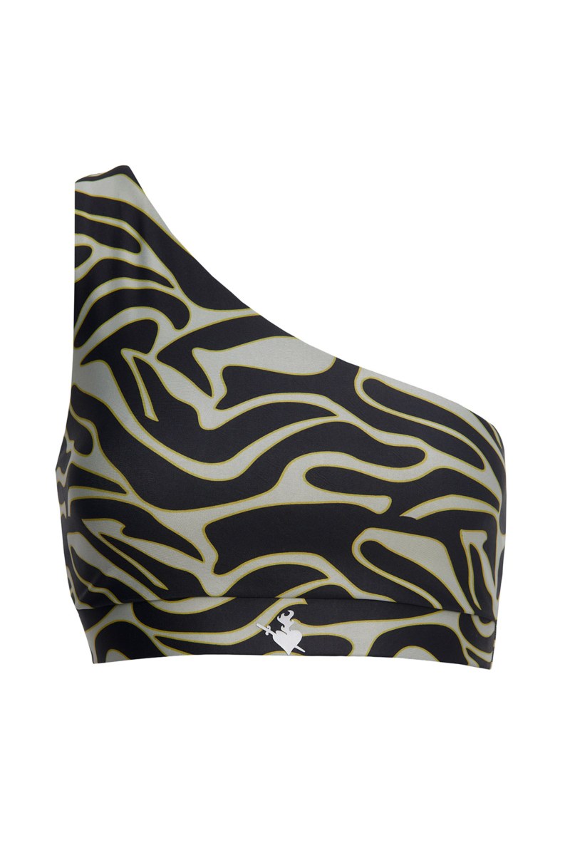 PRINTED ONE SHOULDER CROP TOP / SPORTS BRA-26842030-215