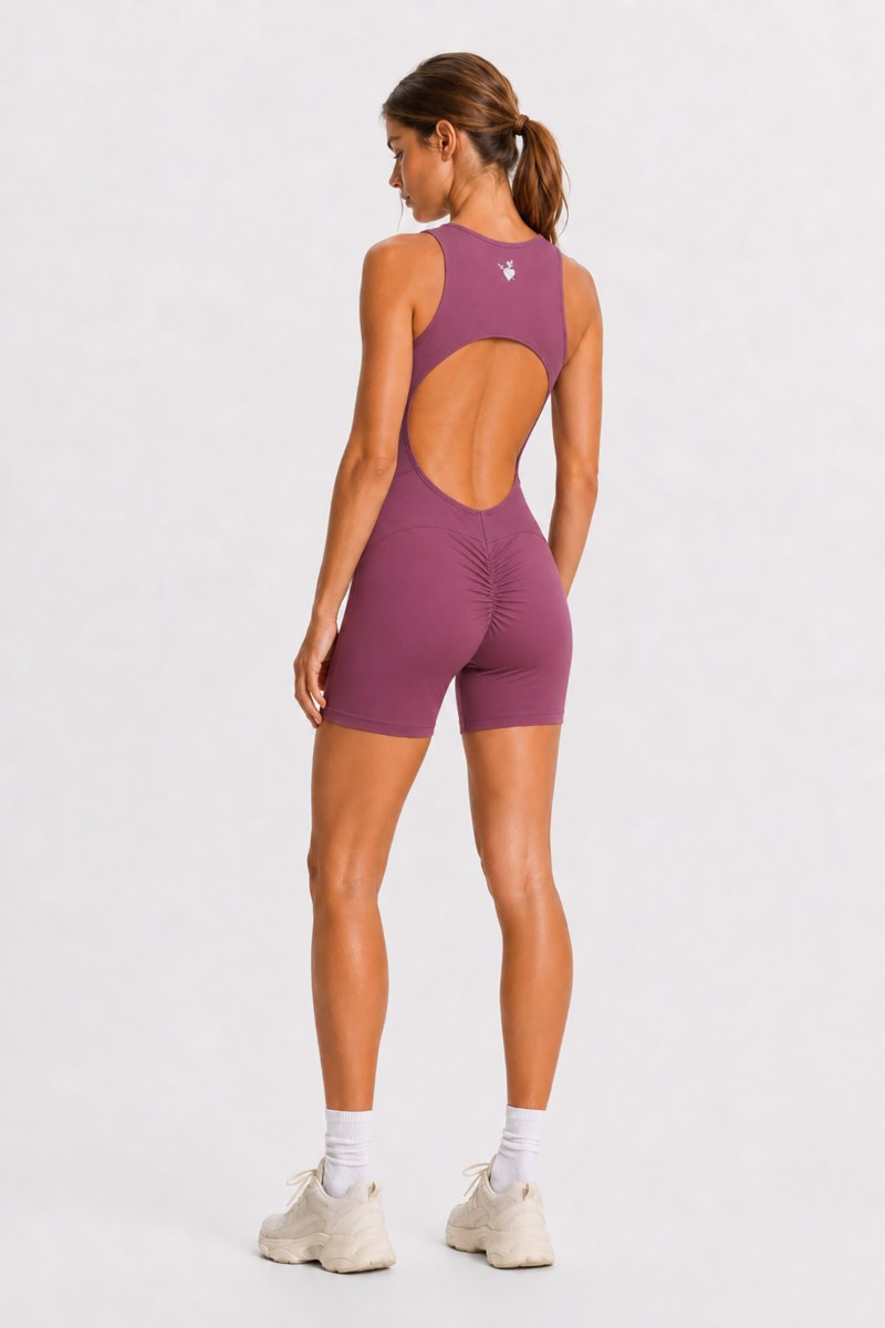 ZIP-FRONT SPORTS JUMPSUIT WITH OPEN BACK-26844040-815