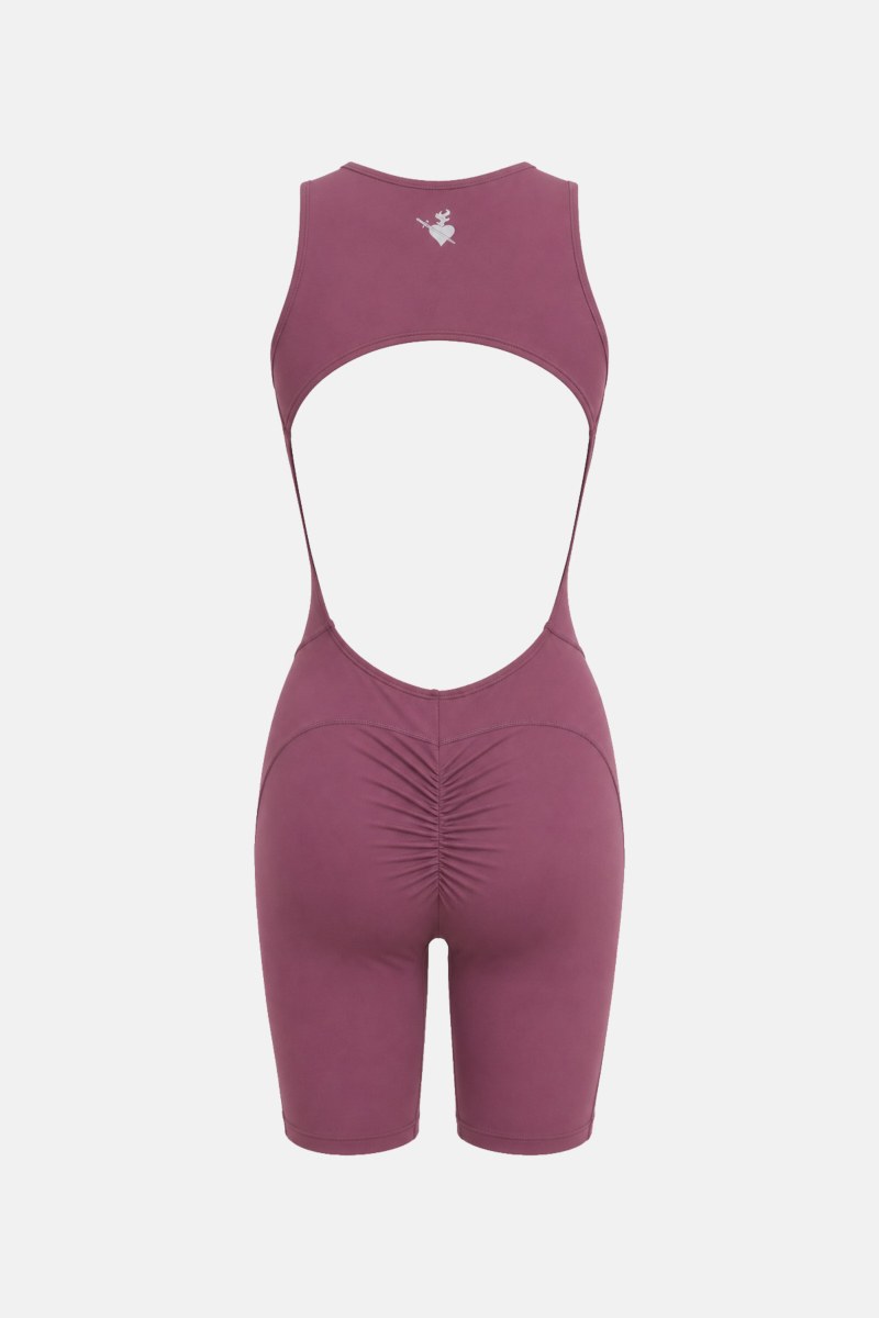 ZIP-FRONT SPORTS JUMPSUIT WITH OPEN BACK-26844040-815