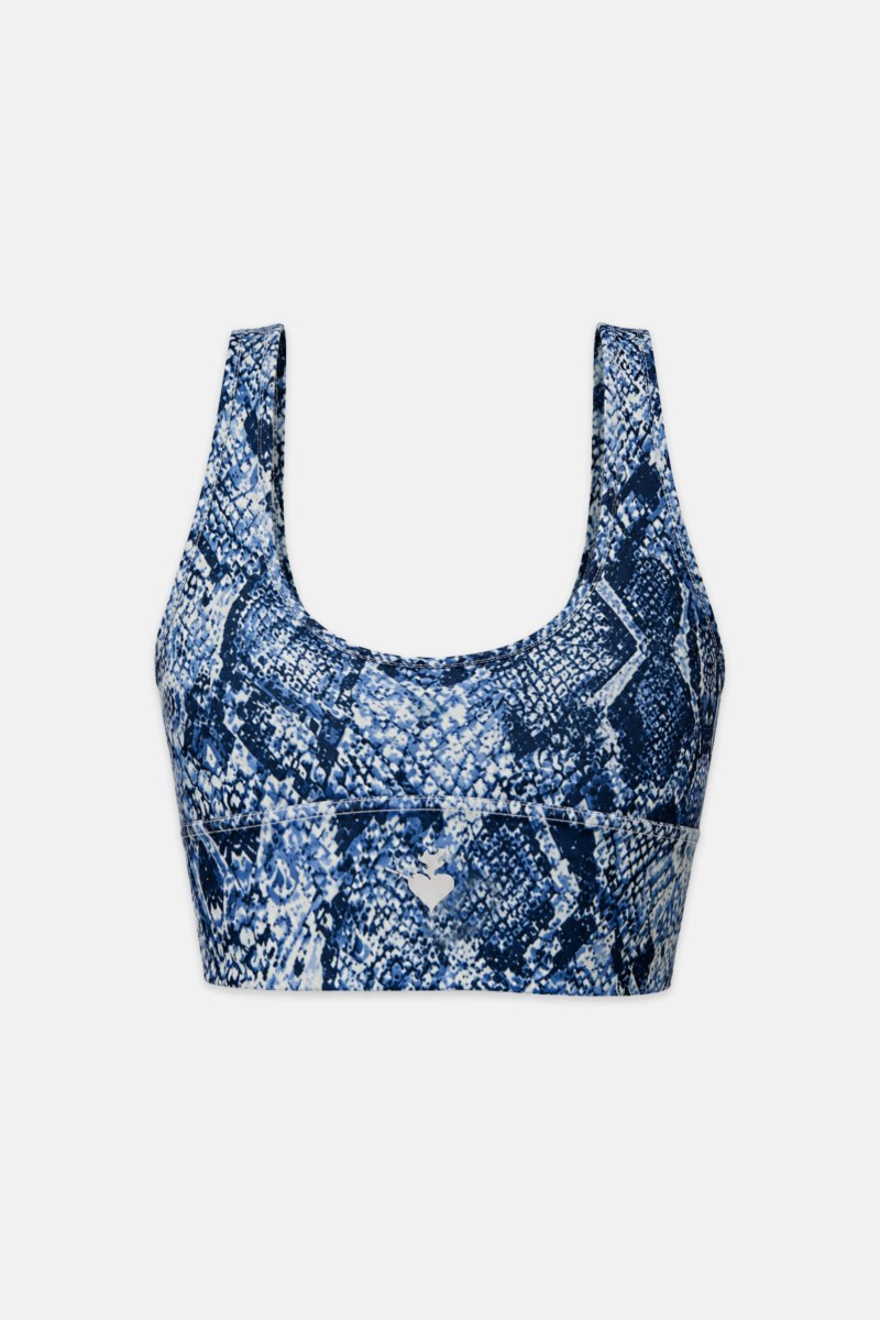 SNAKE PRINTED CROP TOP / SPORTS BRA-26848033-999