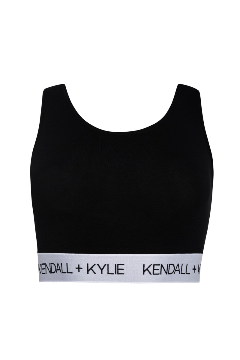 'KENDALL + KYLIE' SPORTS BRA WITH STRAPPY CROSSED BACK-KKW401619-001
