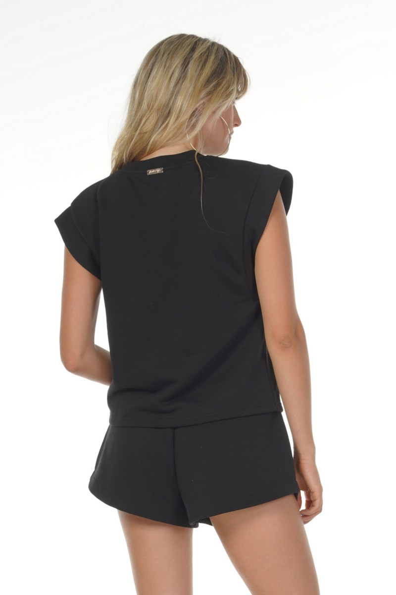 'KENDALL + KYLIE' ΒΑΜΒΑΚΕΡΗ ΑΜΑΝΙΚΗ ΜΠΛΟΥΖΑ-KKW401631-001