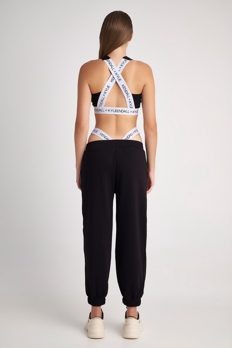 'KENDALL + KYLIE' ΒΑΜΒΑΚΕΡΟ ΠΑΝΤΕΛΟΝΙ ΜΕ ΛΑΣΤΙΧΟ ΣΤΟΝ ΑΣΤΡΑΓΑΛΟ-KKW401718-001