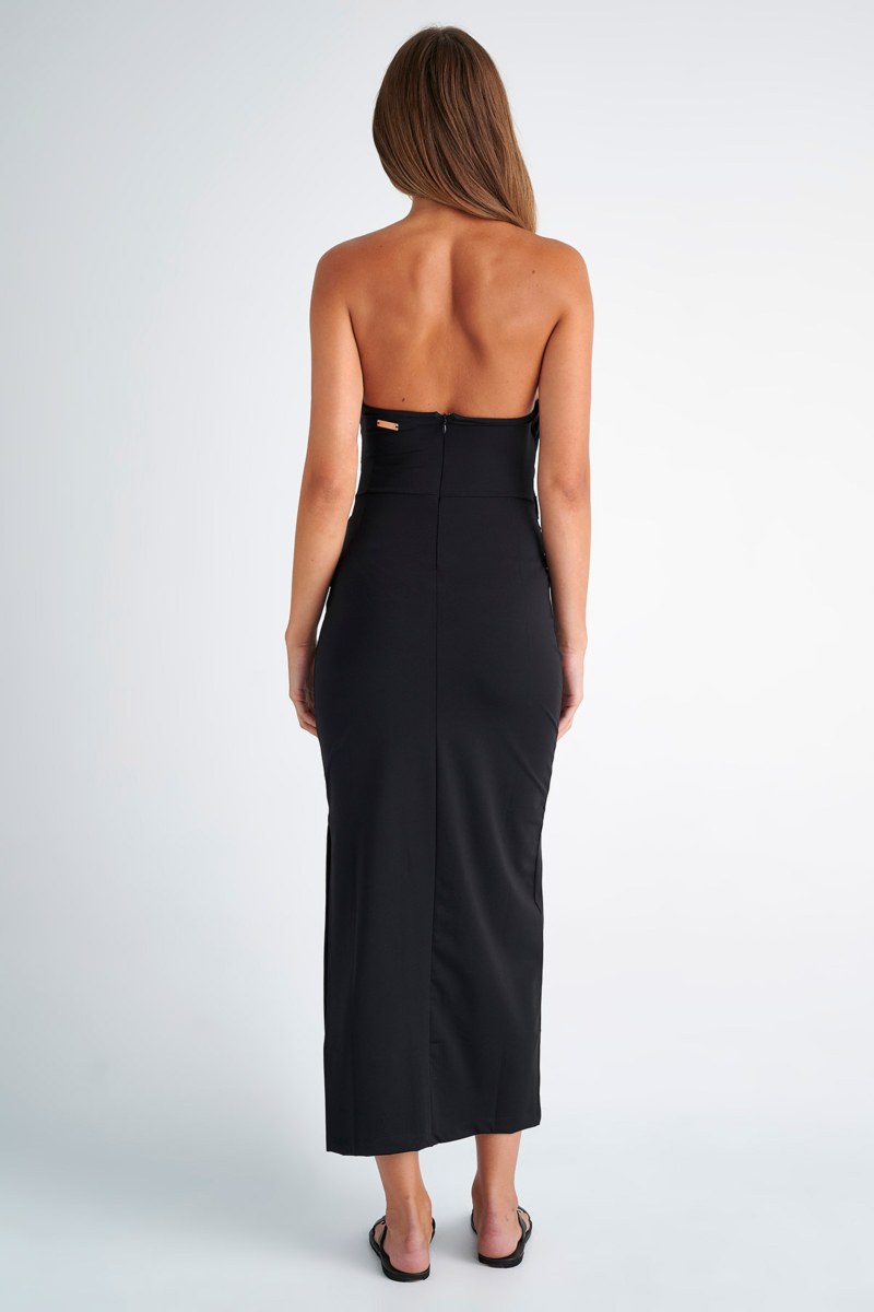 'KENDALL + KYLIE' ΣΤΡΑΠΛΕΣ ΜΑΚΡΥ ΦΟΡΕΜΑ ΜΕ ΣΤΡΙΦΤΗ ΛΕΠΤΟΜΕΡΕΙΑ-KKW403038-001