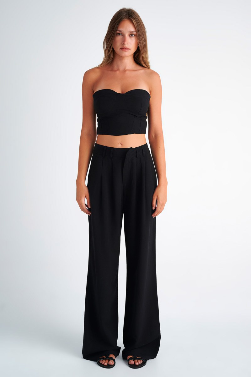 'KENDALL + KYLIE' ΣΤΡΑΠΛΕΣ ΚΟΝΤΟ ΤΟΠ ΣΕ ΣΤΥΛ ΚΟΡΣΕ-KKW404002-001