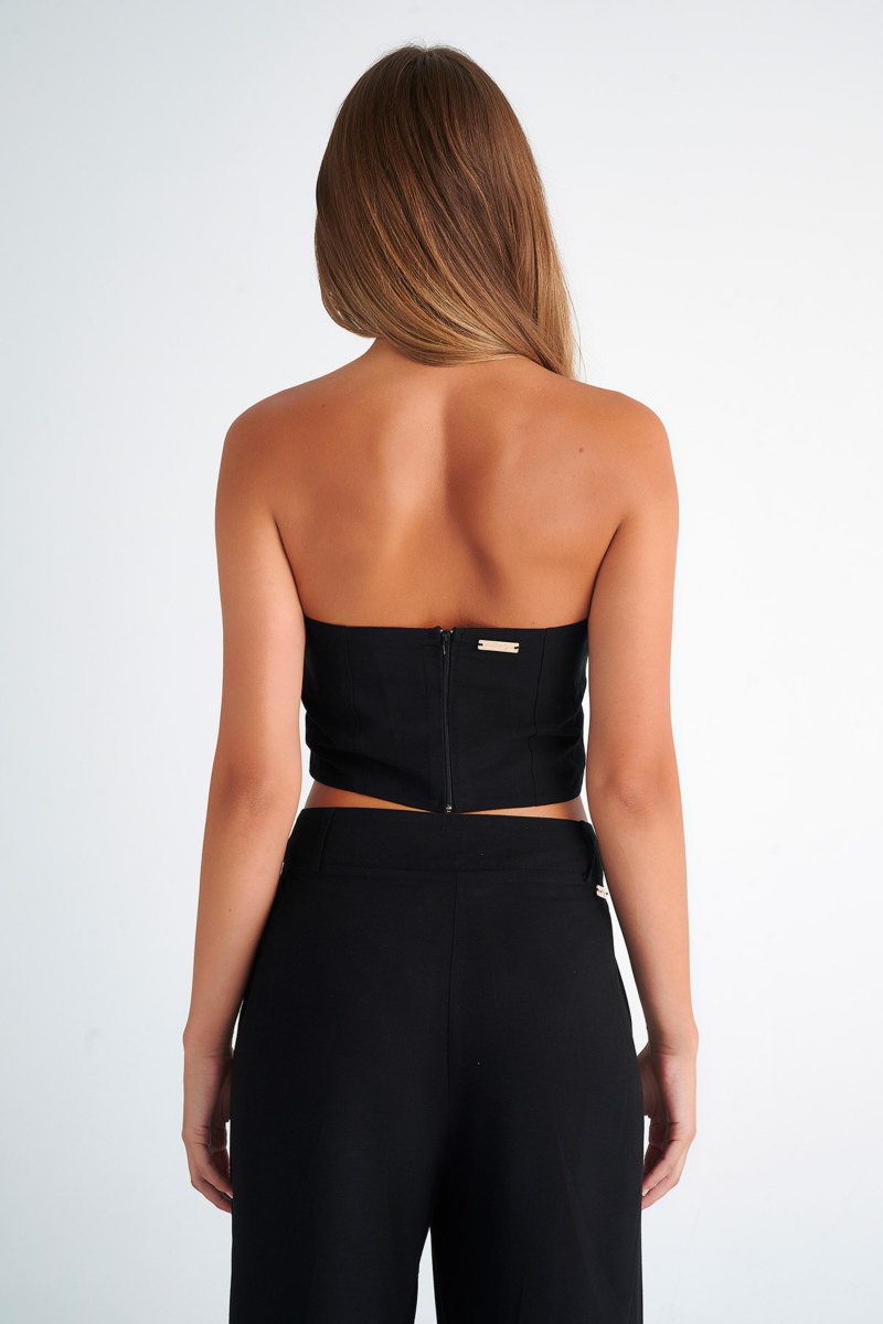 'KENDALL + KYLIE' ΣΤΡΑΠΛΕΣ ΚΟΝΤΟ ΤΟΠ ΣΕ ΣΤΥΛ ΚΟΡΣΕ-KKW404002-001