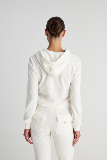 BASIC VELOUR HOODED JACKET-19833000BG-102
