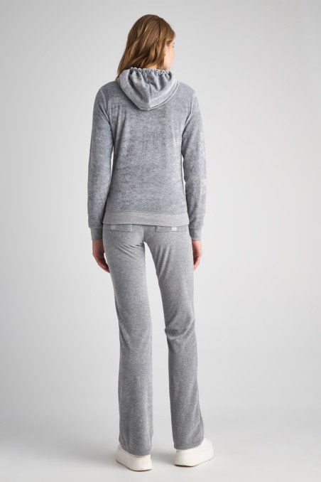 BASIC VELOUR HOODED JACKET-19833000BG-211