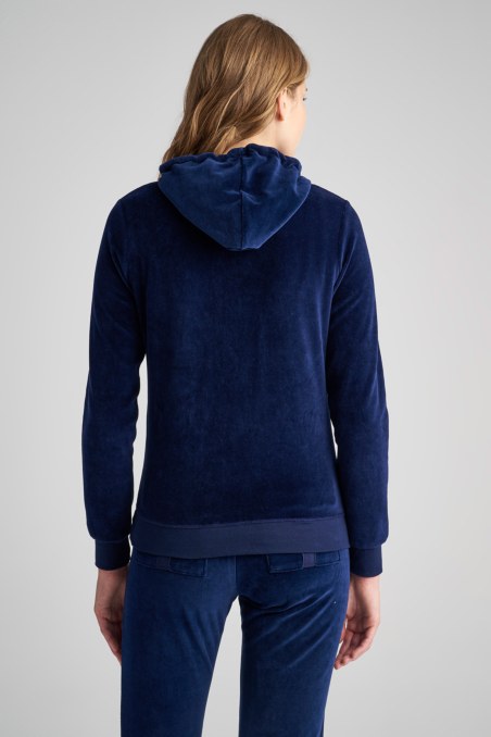 BASIC VELOUR HOODED JACKET-19833000BG-425