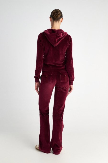 BASIC VELOUR HOODED JACKET-19833000BG-635