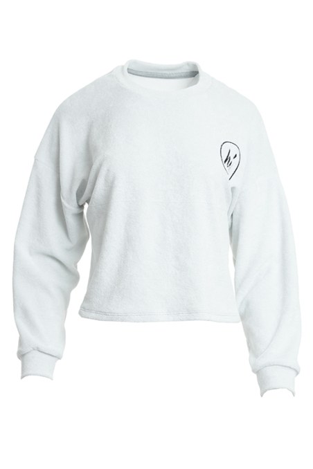 MONOCHROME TERRY BLOUSE FOR GIRLS-21612073-200