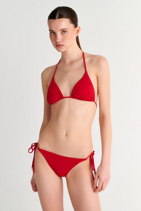 RECYCLED TIE-SIDE SWIMWEAR BIKINI BOTTOM-22802006-631