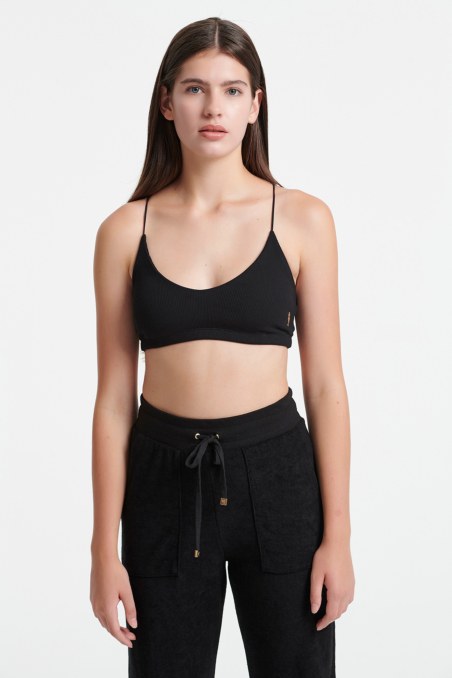 CROPPED RIBBED TOP IN SPAGHETTI STRAPS-22812247-110