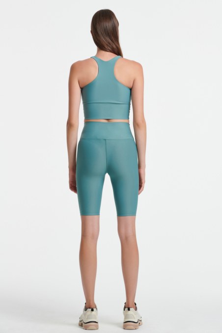 SATIN TOUCH HIGH WAISTED BIKER SHORTS-22840007-518