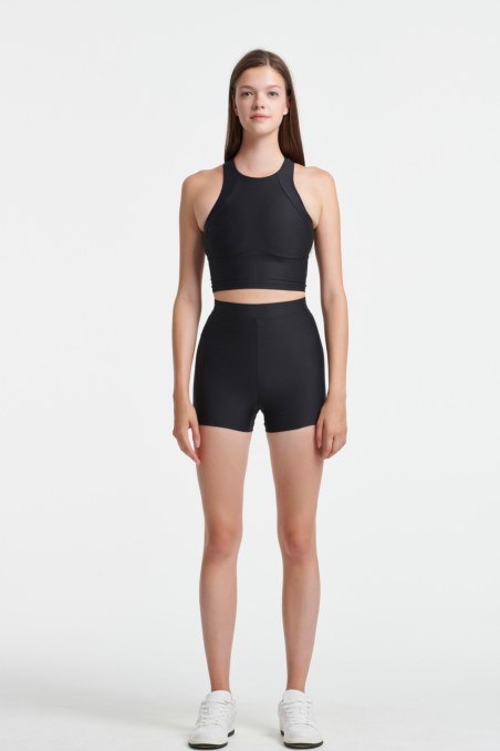 SATIN TOUCH CROP TOP / SPORTS BRA-22848013-110
