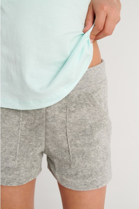 GIRLS MONOCHROME TERRY SHORTS-23610008-210