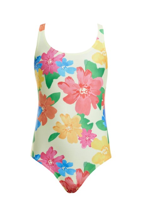 FLORAL PRINTED GIRLS ONEPIECE SWIMSUIT-23615144-715