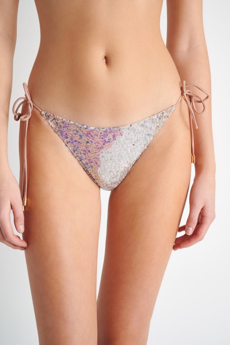 EXCLUSIVE TIE-SIDE SWIMWEAR BIKINI SLIP WITH SEQUINS-23802079-203