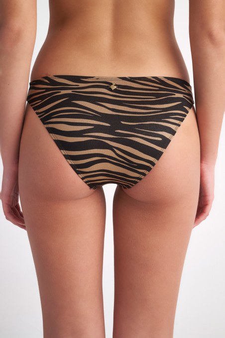 ZEBRA PRINTED SWIMWEAR HIPSTER BIKINI SLIP-23802262-333