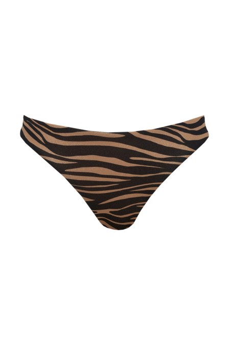 ZEBRA PRINTED SWIMWEAR HIPSTER BIKINI SLIP-23802262-333