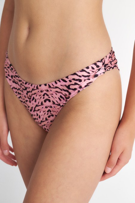 LEOPARD PRINTED SWIMWEAR BRAZILIAN BIKINI SLIP-23802294-712
