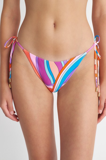 MULTICOLOR PRINTED SWIMWEAR BIKINI SLIP-23802305-999