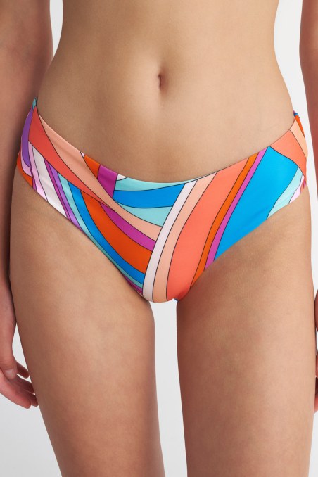 MULTICOLOR PRINTED SWIMWEAR HIPSTER BIKINI SLIP-23802306-999