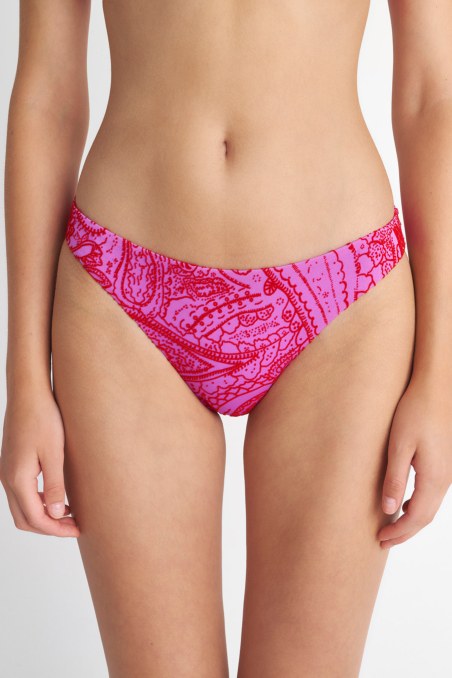 EXCLUSIVE SWIMWEAR BIKINI BOTTOM WITH EMBOSSED DESIGNS-23802326-800