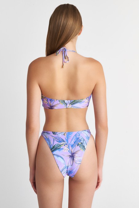 FLORAL PRINTED HIGH WAISTED SWIMWEAR BIKINI BOTTOM-23802337-800